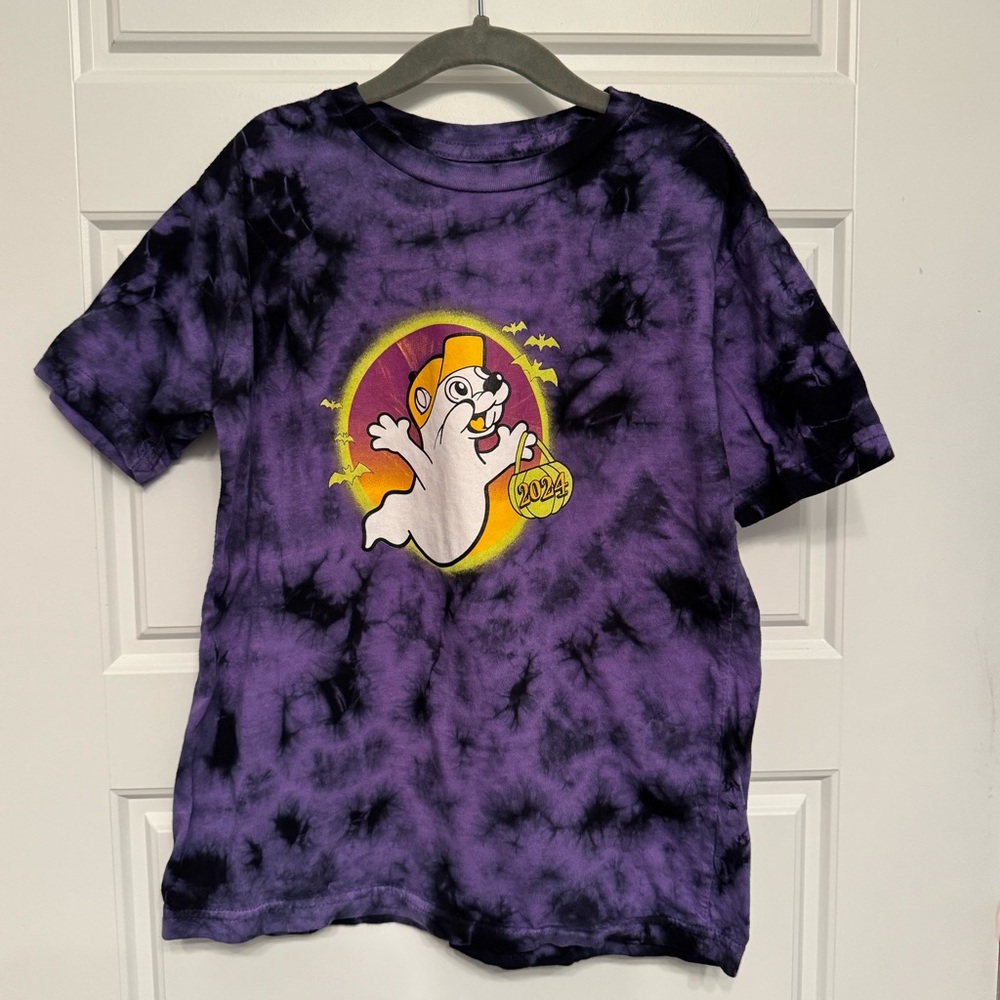 Kids Purple Tie-Dye Buc-ee’s T-Shirt